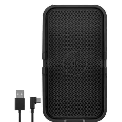 Goobay 60471 bezdrôtová nabíjacia podložka Qi 15 W do auta aj na stôl