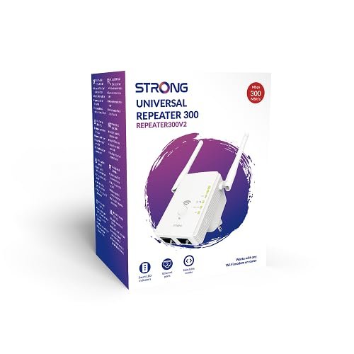 STRONG Universal Repeater 300 V2 — Wi-Fi zosilňovač 300 Mbit/s biely