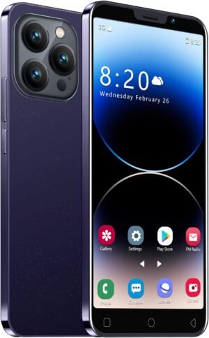 01-355.jpg Smartfón i15Pro — 5-palcový displej 16 GB pamäte a dve SIM karty fialový