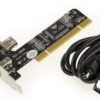 01-386.jpg KALEA-INFORMATIQUE PCI karta FireWire 400 IEEE 1394a 3+1 portov s káblom