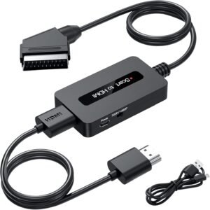 01-425.jpg Kirolle prevodník SCART na HDMI s výstupom 720p a 1080p vrátane káblov