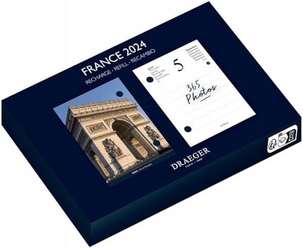 01-435.jpg Draeger Paris Agenda Yvon France 2024 — náhradná náplň 365 listov
