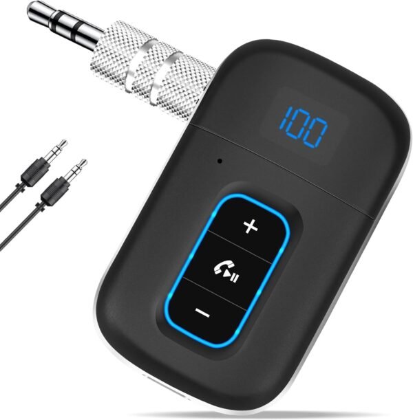 01-472.jpg Bluetooth 5.3 audio adaptér s 3,5 mm konektorom a výdržou 16 hodín