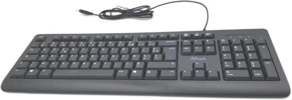 Trust Taro — káblová klávesnica USB s numerickou časťou čierna