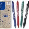 Pilot FriXion Clicker 0.7 — sada 4 zmazateľných gélových pier