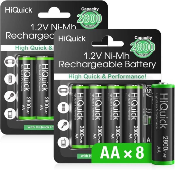 01-553.jpg HiQuick — nabíjateľné batérie AA Ni-MH 2800 mAh balenie 8 kusov