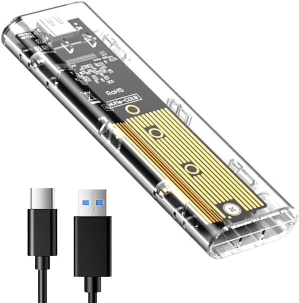 01-570.jpg Externý box pre M.2 NVMe SSD s USB 3.1 Gen 2 10 Gb/s priehľadný