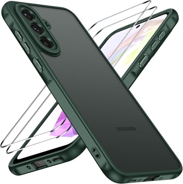 ivoler puzdro pre Samsung Galaxy A36 5G s 2 ochrannými sklami zelené