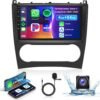 01-6.jpg Podofo 9" autorádio pre Mercedes-Benz W203 W209 GLK — Android 13 CarPlay