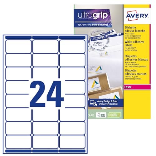 01-613.jpg Avery L7159 — 360 laserových etikiet 63,5 × 33,9 mm biele na 15 hárkoch