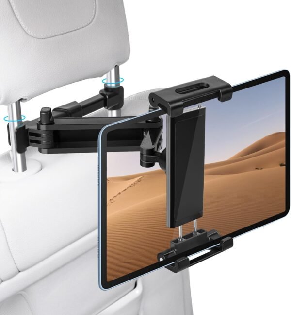 Držiak tabletu na opierku hlavy do auta s výsuvným ramenom do 28 cm