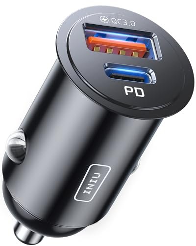 INIU 60 W autonabíjačka do zapaľovača s USB-C PD a USB-A QC 3.0