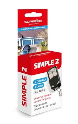 01-669.jpg Superior Simple 2 — univerzálny diaľkový ovládač brány 433,92 MHz