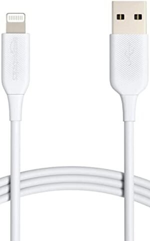 01-684.jpg Amazon Basics — nabíjací kábel USB-A na Lightning s certifikátom MFi biely