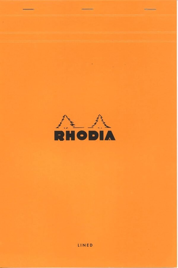 01-691.jpg Rhodia N.19 poznámkový blok A4+ 80 listov linajkový s okrajom oranžový