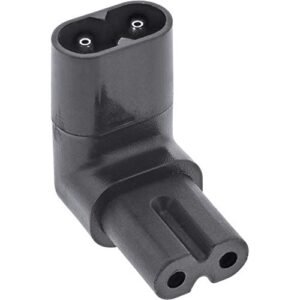 01-746.jpg InLine 16723H napájací adaptér IEC 60320 C8 na C7 uhlový čierny