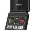 emporia TALKglam — véčkový telefón pre seniorov s núdzovým tlačidlom čierny
