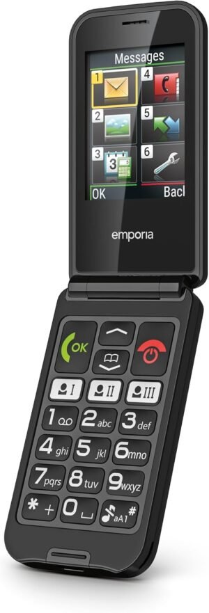 01-93.jpg emporia TALKglam — véčkový telefón pre seniorov s núdzovým tlačidlom čierny