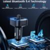 LENCENT FM transmitér do auta s Bluetooth 5.4 a nabíjaním s výkonom 48 W