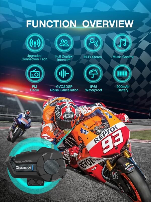 02-13.jpg Moman H2 Pro — Bluetooth interkom do motocyklovej prilby s dosahom 1000 m