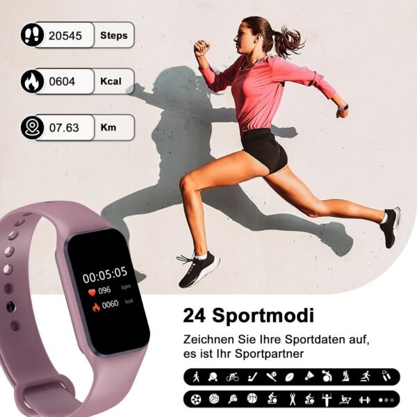 02-149.jpg Blackview fitness náramok s 1,47-palcovým displejom a meraním tepu ružový