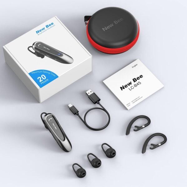 02-158.jpg New Bee — Bluetooth headset do jedného ucha s dvoma mikrofónmi