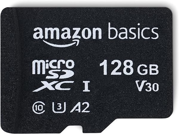Amazon Basics microSDXC 128 GB — karta A2 U3 V30 s SD adaptérom