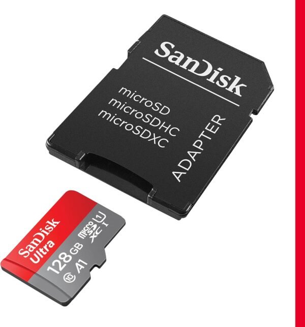 SanDisk Ultra microSDXC 128 GB — pamäťová karta UHS-I A1 s adaptérom SD
