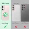 Miss Arts trblietavé puzdro pre Samsung Galaxy S22 s krúžkom ružové