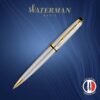 Waterman Expert — guľôčkové pero z nehrdzavejúcej ocele so zlatými doplnkami