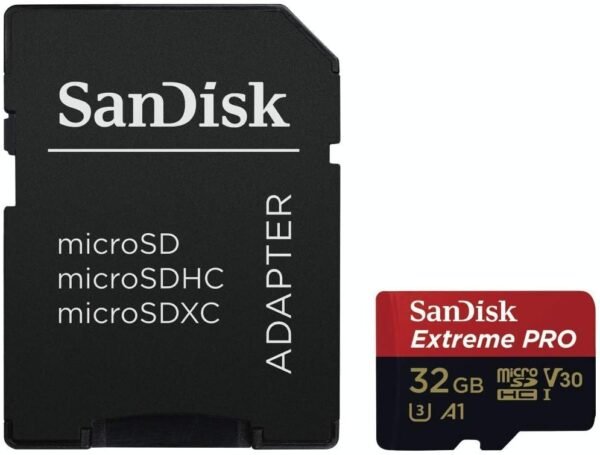 SanDisk Extreme Pro 32 GB microSDHC U3 V30 A1 s adaptérom SD