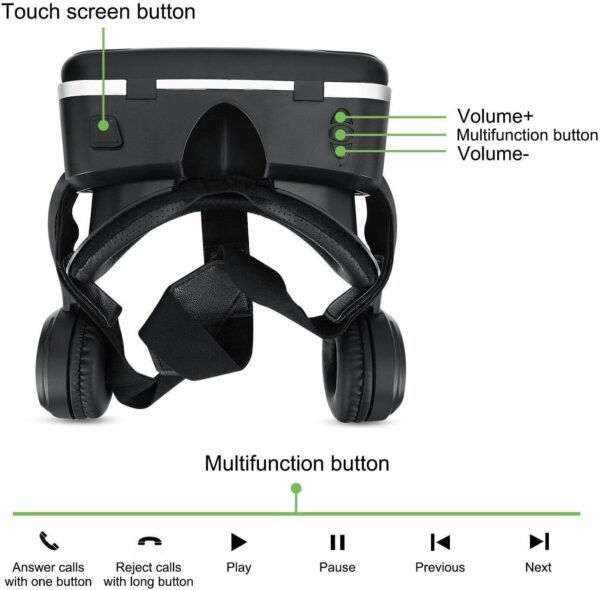 02-289.jpg VR Shinecon G04E — 3D VR okuliare pre smartfón s integrovanými slúchadlami
