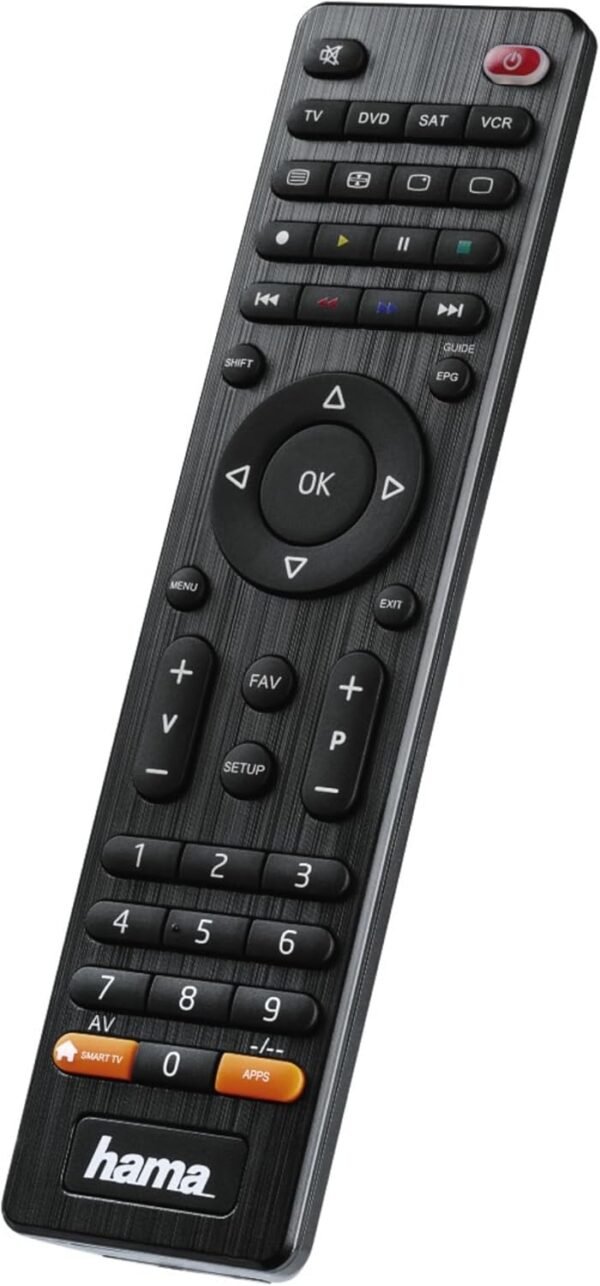 Hama 00012306 univerzálny diaľkový ovládač 4 v 1 pre Smart TV čierny