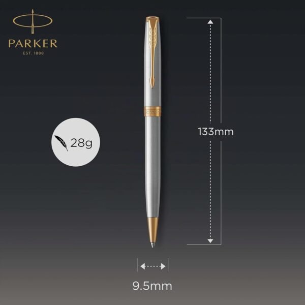 02-32.jpg Parker Sonnet Stainless Steel GT — guľôčkové pero s otočným mechanizmom