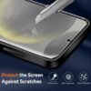 ivoler priehľadný kryt pre Samsung Galaxy S24 5G s dvoma tvrdenými sklami
