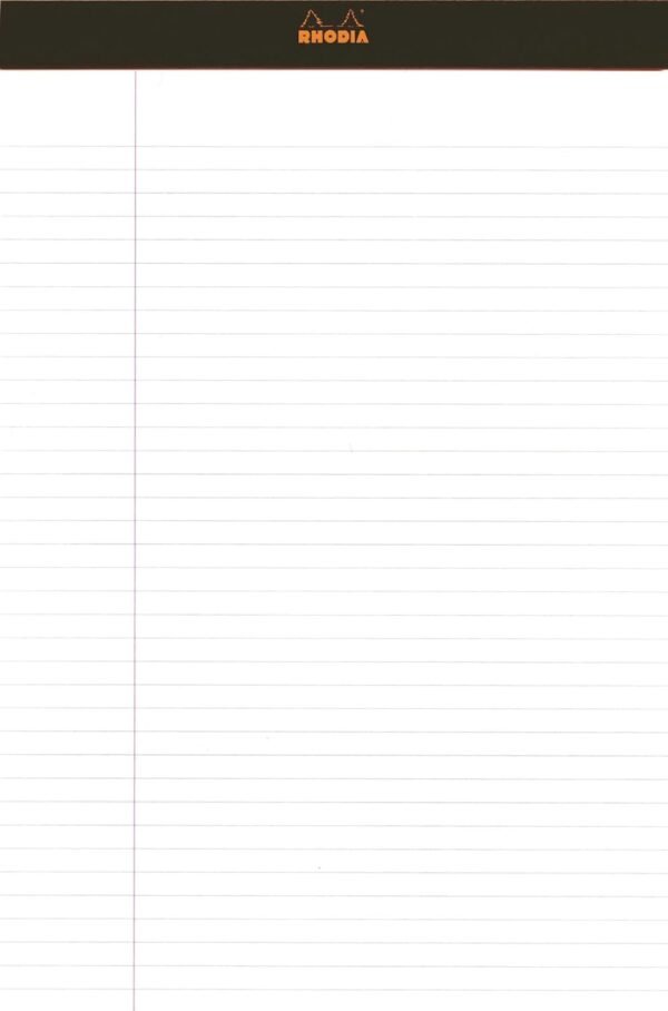 02-369.jpg Rhodia N.19 poznámkový blok A4+ 80 listov linajkový s okrajom oranžový