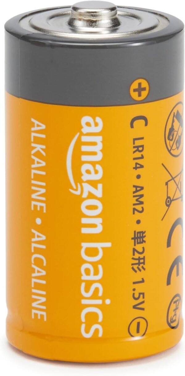 Amazon Basics — alkalické batérie typu C veľkosti LR14 balenie po 8 kusov