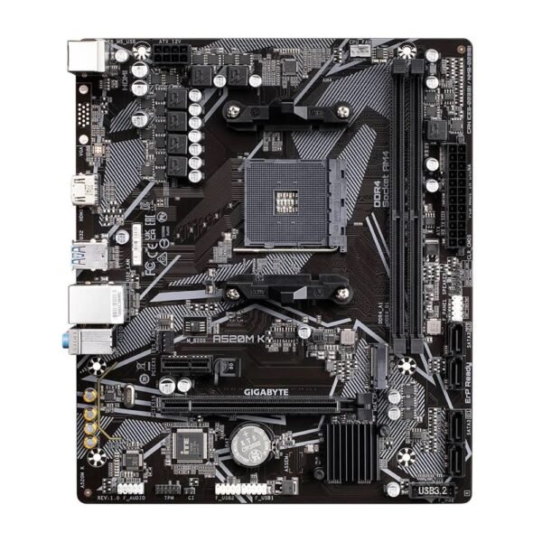 Gigabyte A520M K V2 — základná doska micro ATX pre AMD AM4 s DDR4