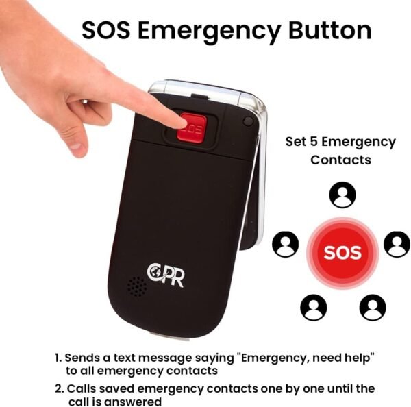 CPR CS900 — véčkový mobil pre seniorov s veľkými tlačidlami a SOS