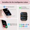 Dámske smart hodinky 1,8 palca — volanie cez Bluetooth a Alexa ružové