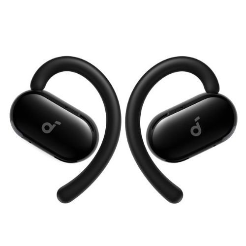 soundcore V20i — bezdrôtové slúchadlá s otvoreným dizajnom a háčikmi čierne