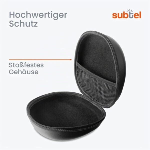 03-123.jpg subtel — ochranné puzdro na slúchadlá Sennheiser HD 25 s vreckom čierne