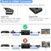 Kirolle prevodník SCART na HDMI s výstupom 720p a 1080p vrátane káblov