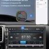 FM transmitter do auta s Bluetooth 5.3 — PD 20 W USB-C a QC 3.0 nabíjanie