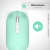 APM 571175 — tichá bezdrôtová myš s Bluetooth a prijímačom 2,4 GHz zelená