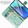 AROYI — knižkové puzdro na Xiaomi Redmi Note 13 4G s fóliou mätovozelené