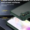 ivoler puzdro pre Samsung Galaxy A36 5G s 2 ochrannými sklami zelené