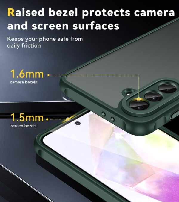 ivoler puzdro pre Samsung Galaxy A36 5G s 2 ochrannými sklami zelené