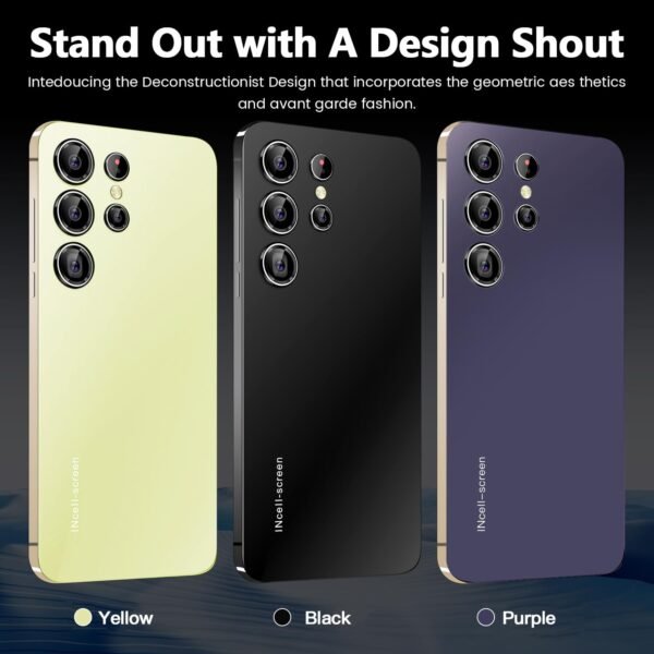 QrZrQ S24Ultra — 5-palcový smartfón s Androidom 9 a 16 GB pamäťou fialový
