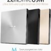 ASUS ZenDrive U9M — externá ultratenká DVD napaľovačka USB-C strieborná